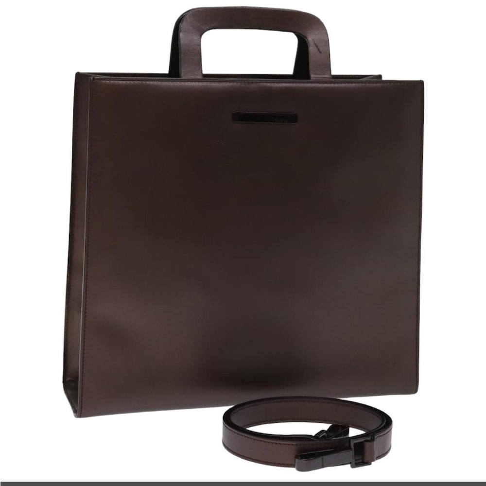 Gucci Brown Leather Shoulder Bag